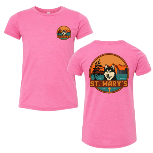 Kindness Collection St. Mary's Dual Logo Tee - Charity Pink Triblend