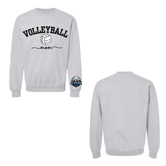 Altitude Volleyball Mom Crewneck Sweatshirt - Grey (Youth & Adult)