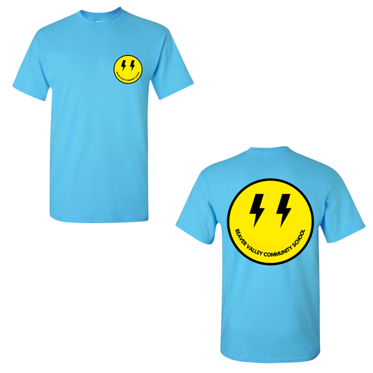 BVCS Bolt Smile Tee - Sky