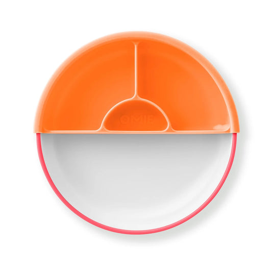 OMIE Easy Scoop Plate Set - 1 Plate + 1 Divider - Pink