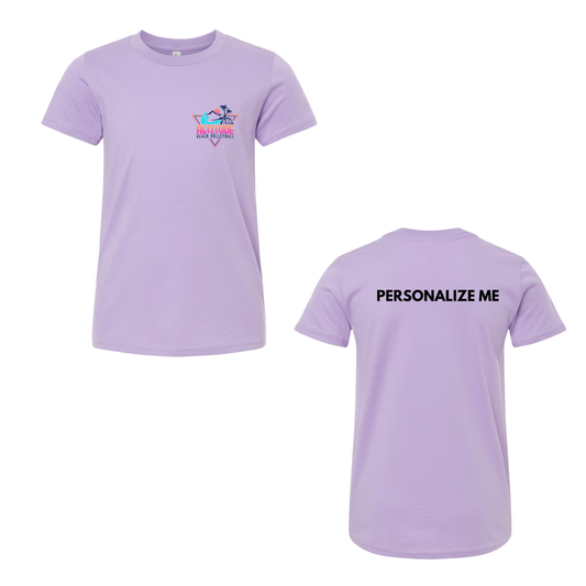 Personalized Altitude Beach Volleyball Mini Logo Tee - Dark Lavender (Youth / Adult)