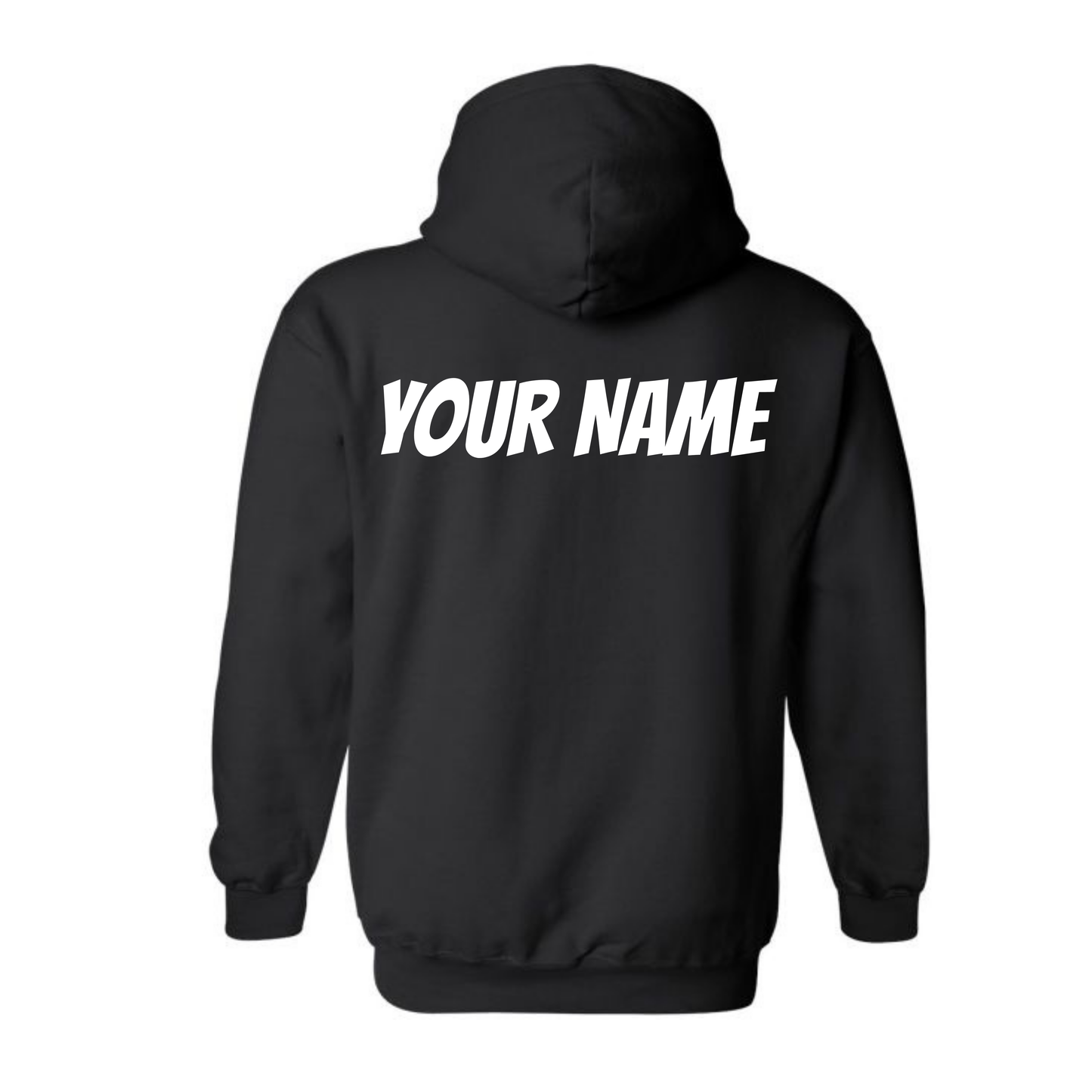Adult Personalized BVCS Neon Pink Cobra Hooded Sweatshirt - Black