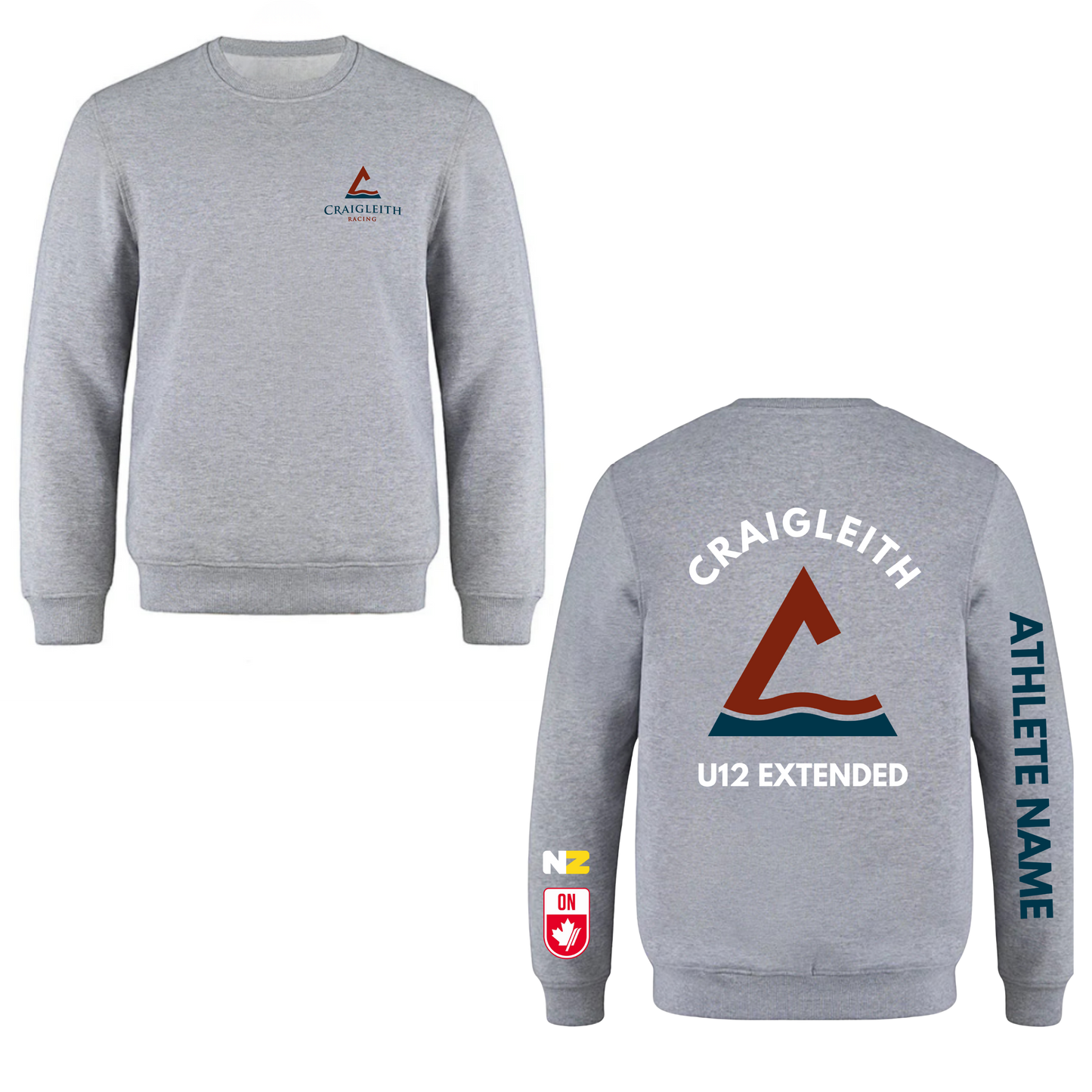 Craigleith U12 Extended Crewneck Sweatshirt - Grey