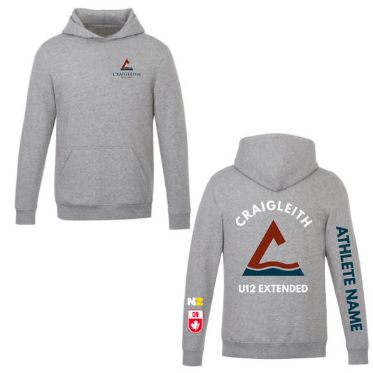Craigleith U12 Extended Hooded Sweatshirt - Grey