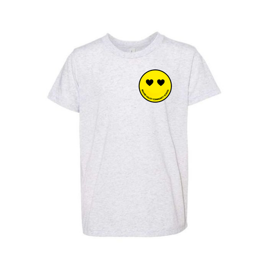 BVCS Heart Smile Tee - White Fleck Triblend