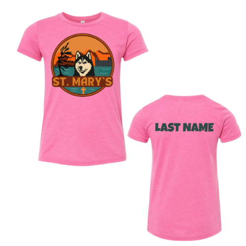 Kindness Collection Personalized St. Mary's Large Logo Tee - Charity Pink
