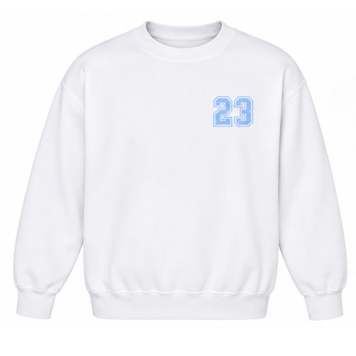 Vaughan Vikings - Baseball Mom Sweatshirt - White / Powder Blue