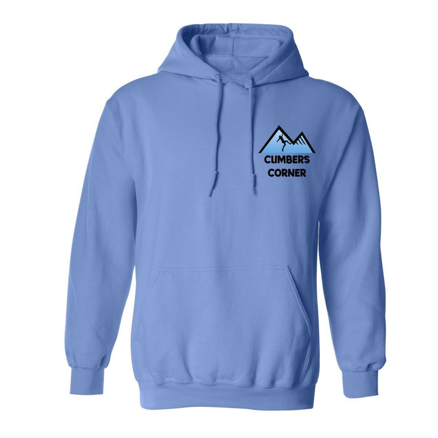 Climbers Corner Higher You Go Hooded Sweatshirt - Carolina Blue (Youth & Adult)