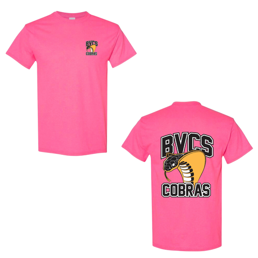 BVCS Classic Cobra Tee - Safety Pink