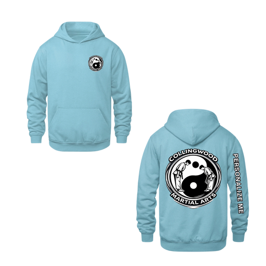CMAC Hooded Sweatshirt - Dual Logo /  Personalized - Light Blue