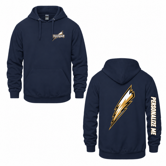 Georgian Bay Thunder Bolt Hooded Sweatshirt - Navy / Optional Personalization