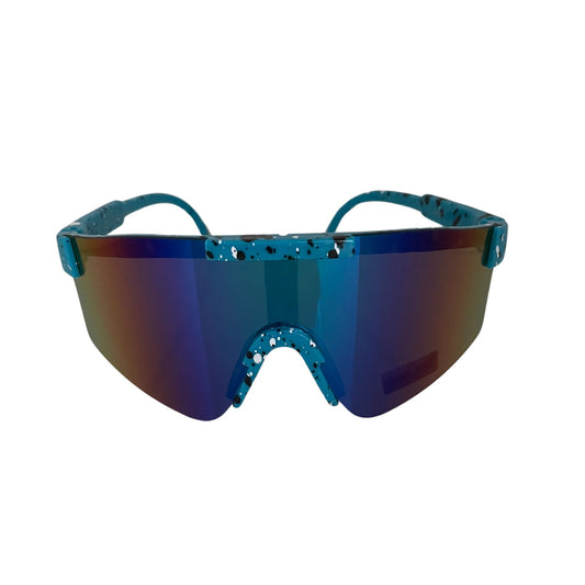 Kids Polycarbonate Splatter Shield Sunglasses - Booyah! Blue