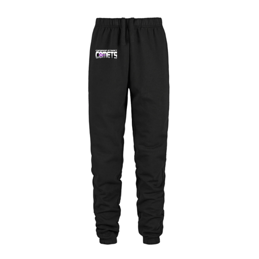 Cameron Street Comets Joggers - Black / Mini Purple Logo