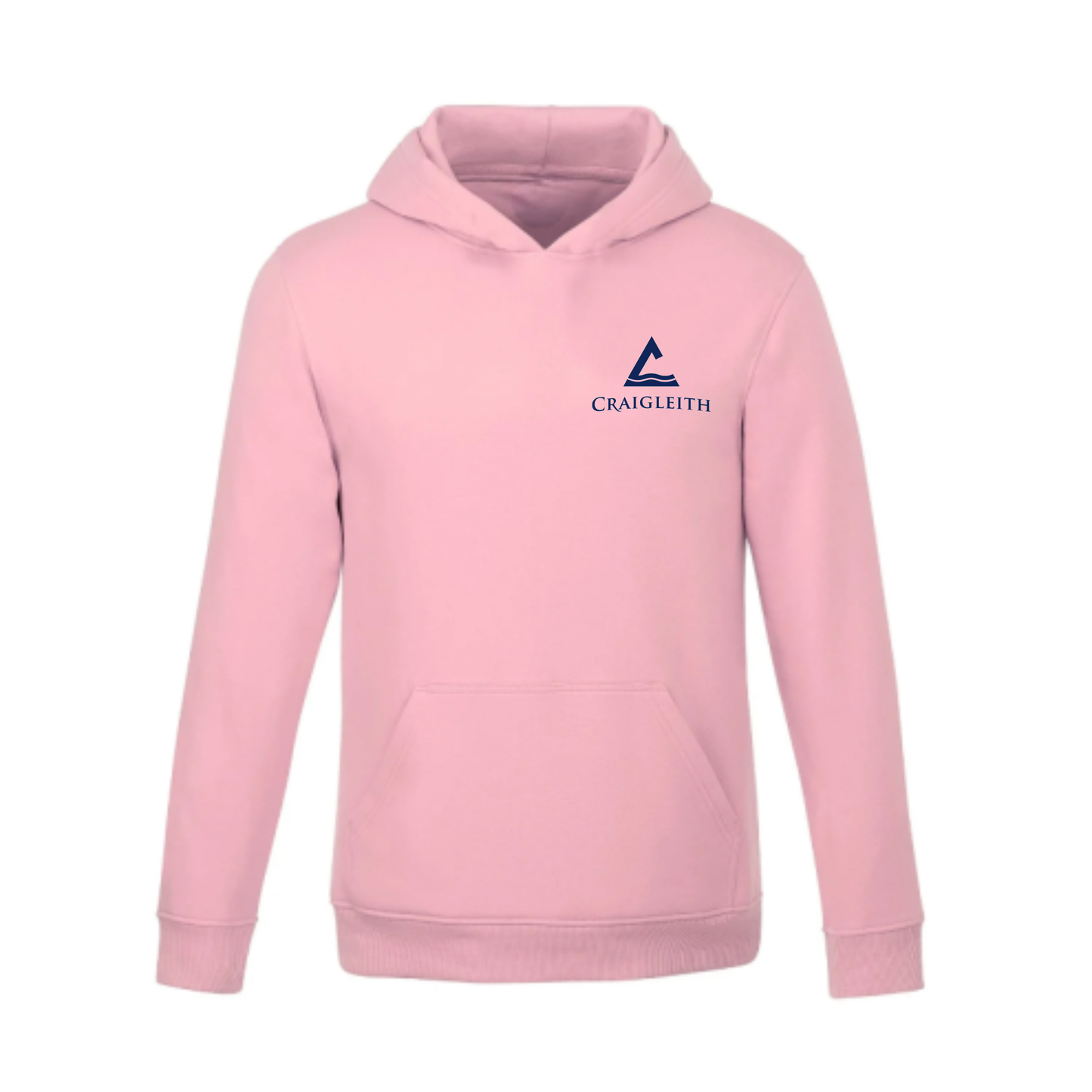 Craigleith Kodiak Bears Hooded Sweatshirt - Pink / Small Logo