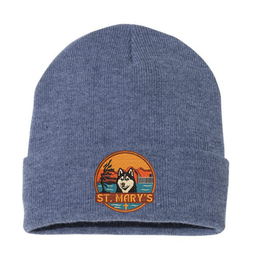 House Water St. Mary's Patch Knit Toque - Heather Navy