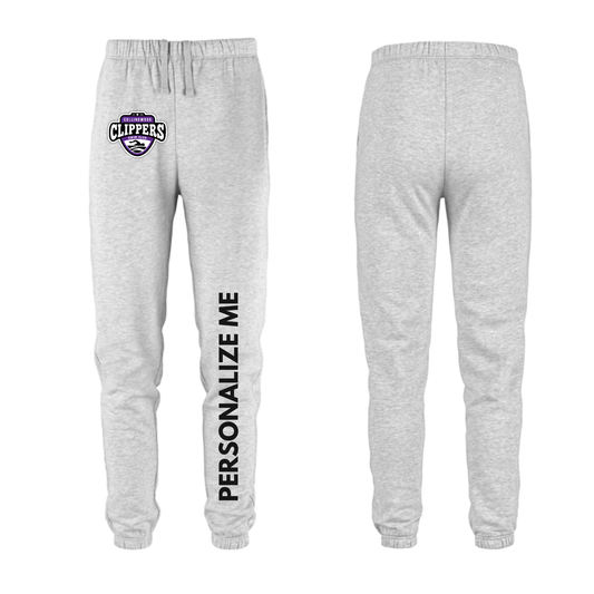 Collingwood Clippers - Personalized Team Joggers - Ash Grey
