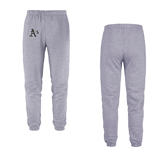 Annette Baseball - A's Logo Joggers / Non-Personalized - Grey