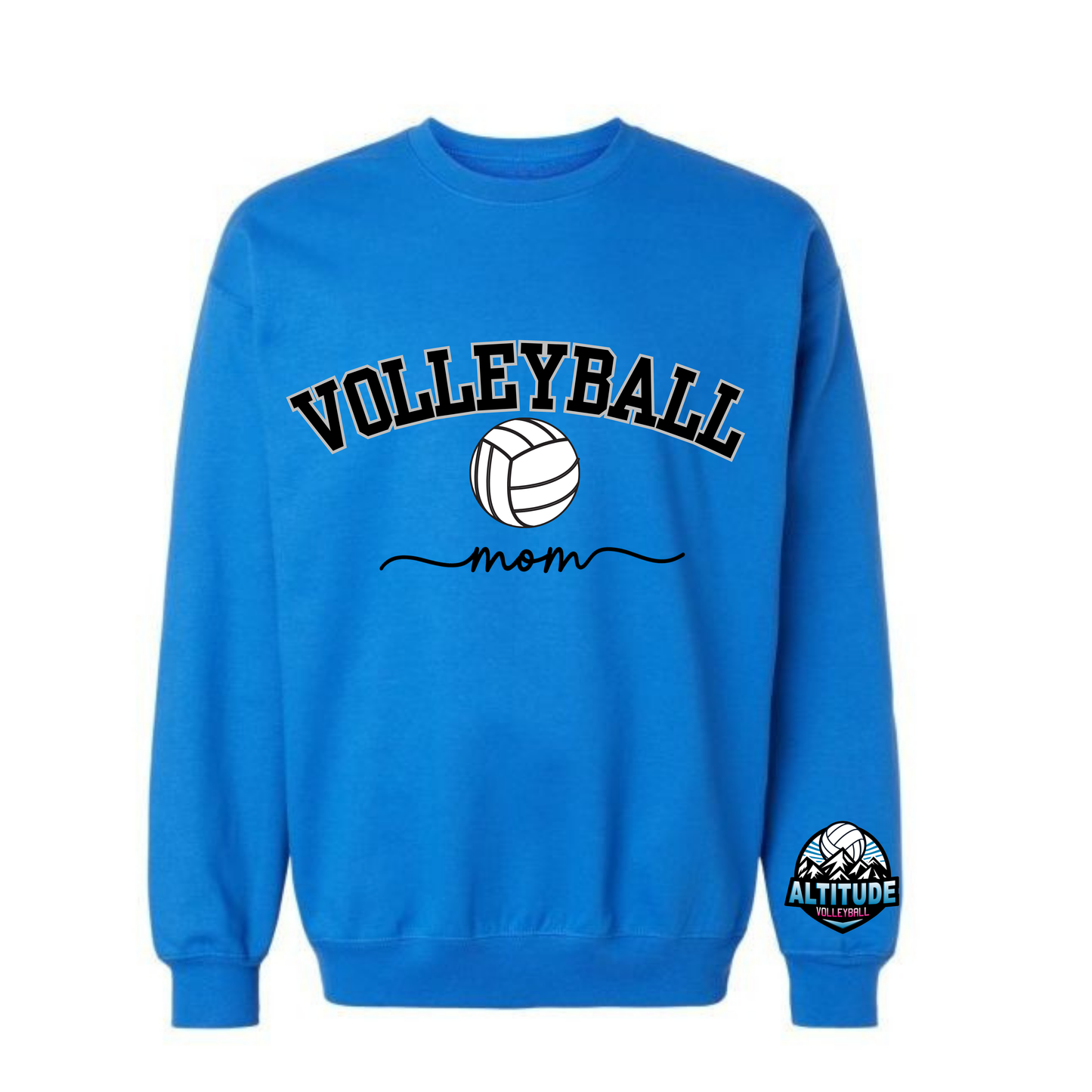 Altitude Volleyball Mom Crewneck Sweatshirt - Royal Blue (Youth & Adult)