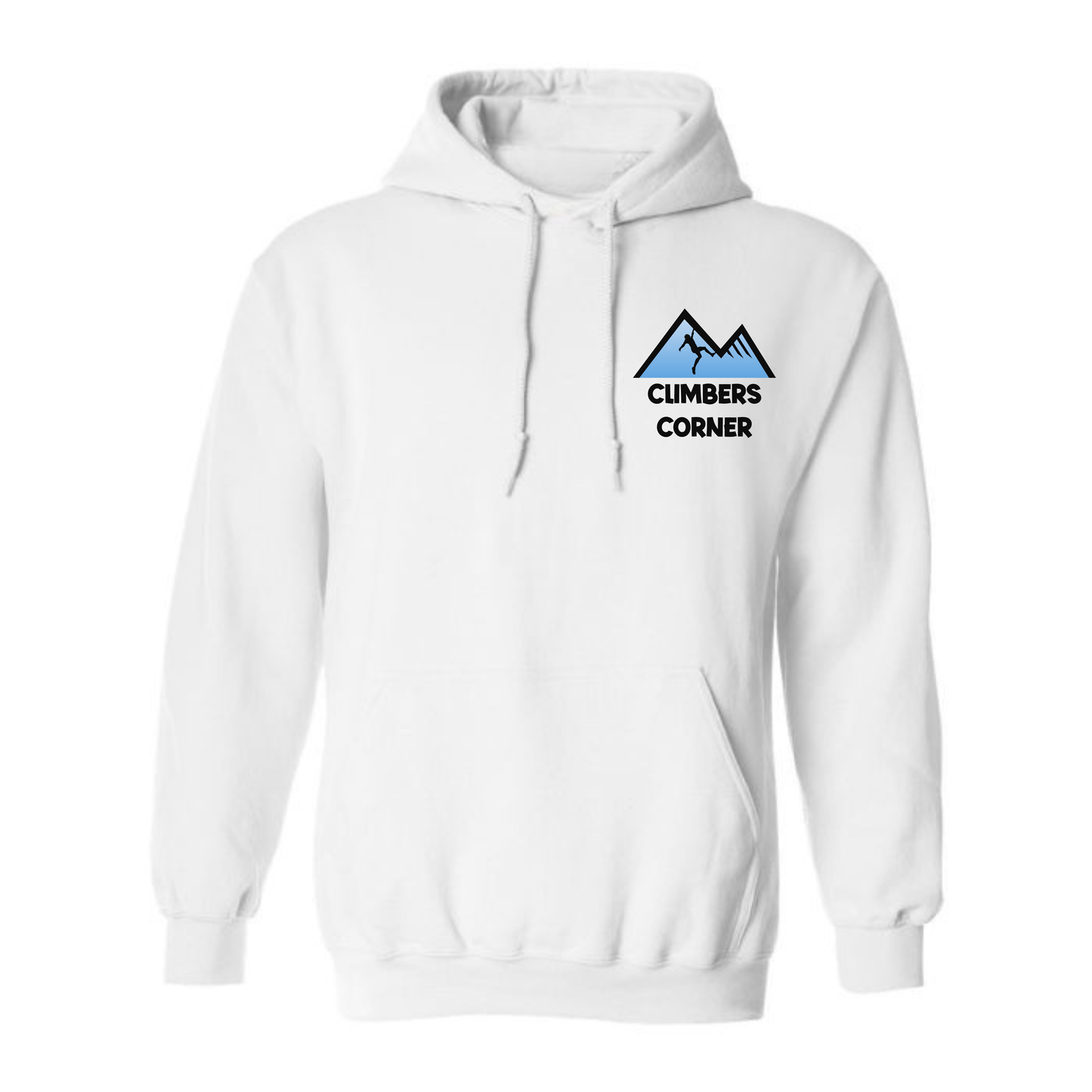 Climbers Corner Higher You Go Hooded Sweatshirt - White (Youth & Adult)