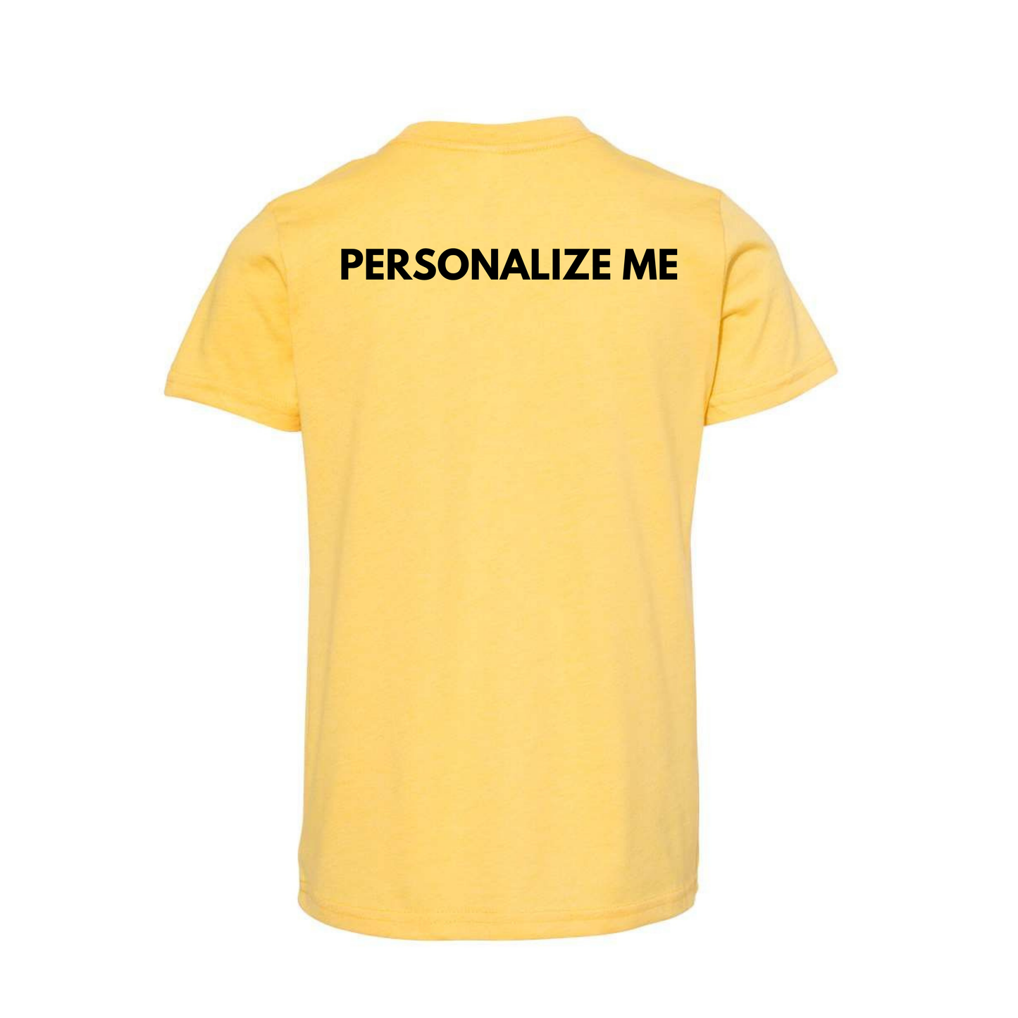 Personalized Altitude Beach Volleyball Mini Logo Tee - Heather Yellow Gold (Youth / Adult)