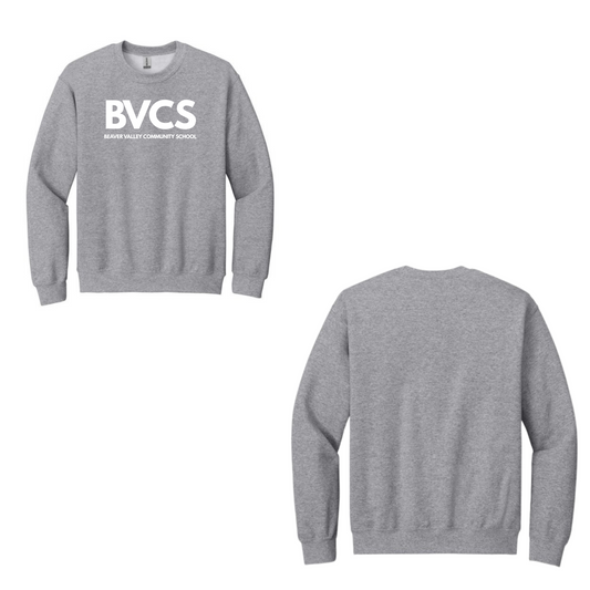 BVCS Crewneck Sweatshirt - Oversize Logo - Grey