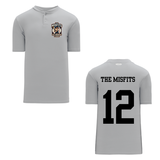 Adult Collingwood Baseball League The Misfits Jersey / Grey
