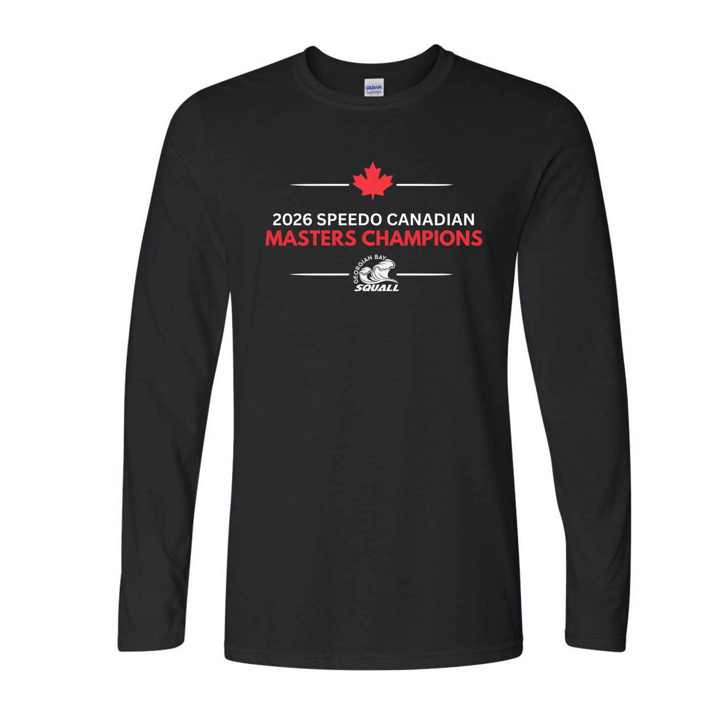 Georgian Bay Squall Long Sleeve 2026 National Champions Long Sleeve Shirt - Black