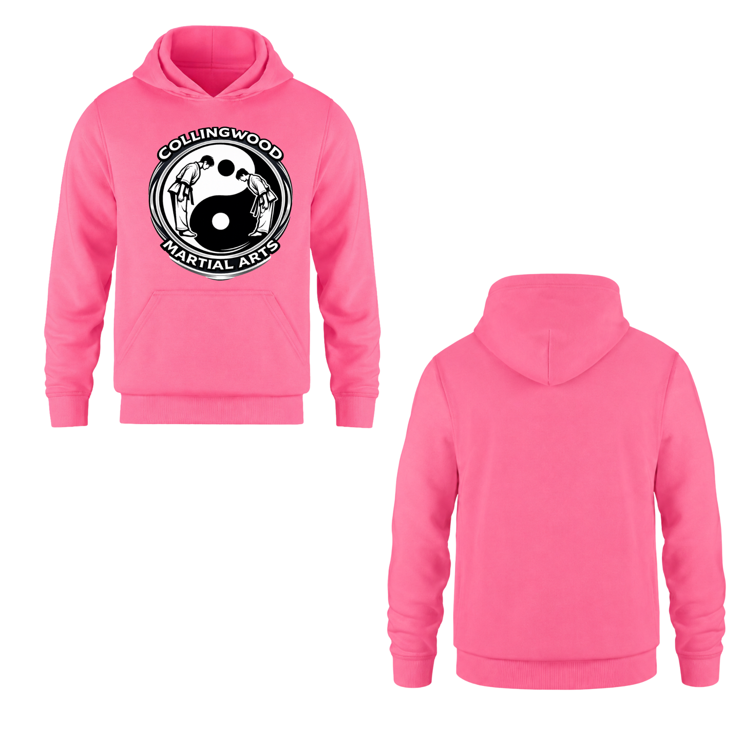 CMAC Hooded Sweatshirt - Oversize Logo /  Non-Personalized - Neon Pink