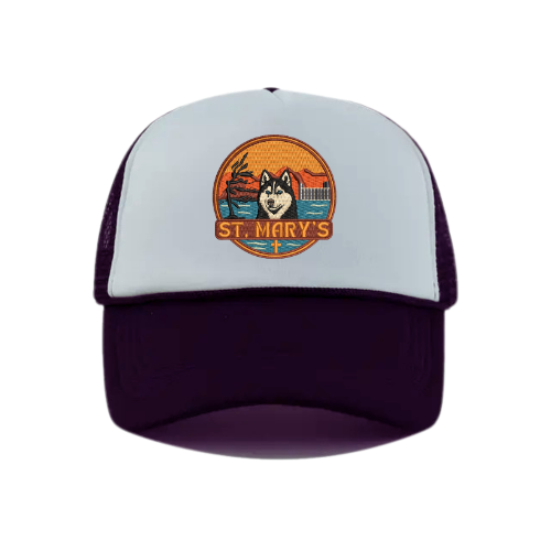 St. Mary's Patch Snapback Hat - Black / White