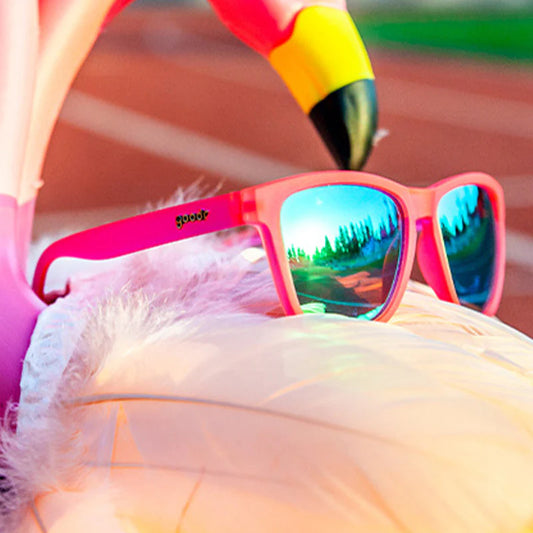 Flamingos on a Booze Cruise Sunglasses