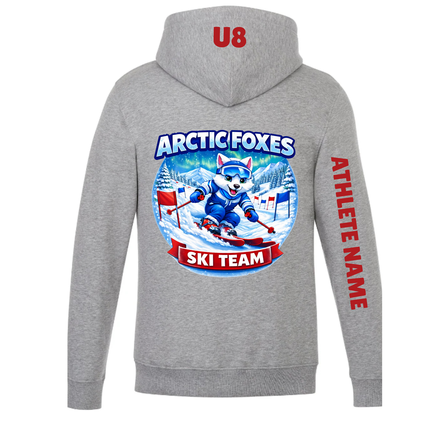 U8 Craigleith Arctic Foxes Hooded Sweatshirt - Grey