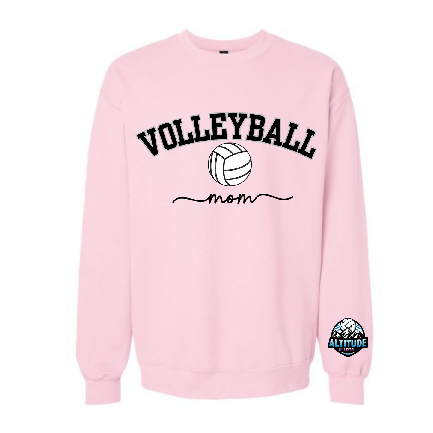 Altitude Volleyball Mom Crewneck Sweatshirt - Soft Pink (Youth & Adult)
