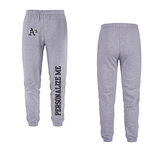 Annette Baseball - A's Logo / Personalized - Grey