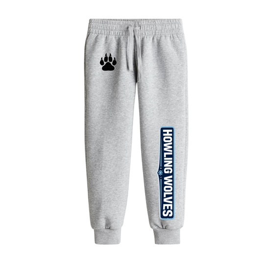 Craigleith U8 Howling Wolves Joggers - Grey / Wolf Paw