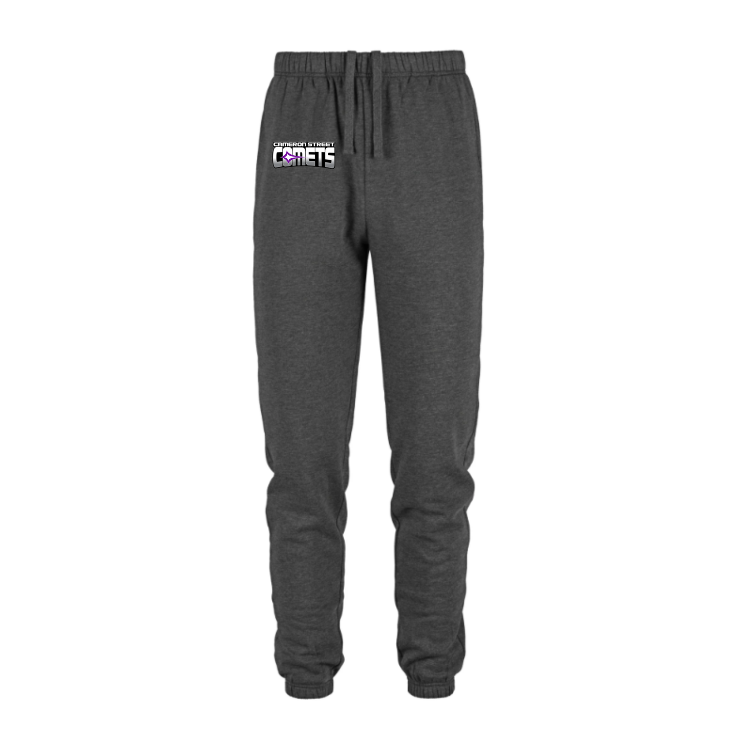 Cameron Street Comets Joggers - Charcoal / Mini Purple Logo