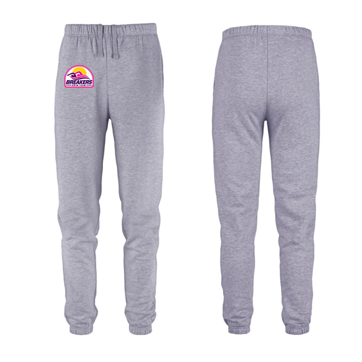 Breakers Swim Team Joggers - Athletic Grey / Pink