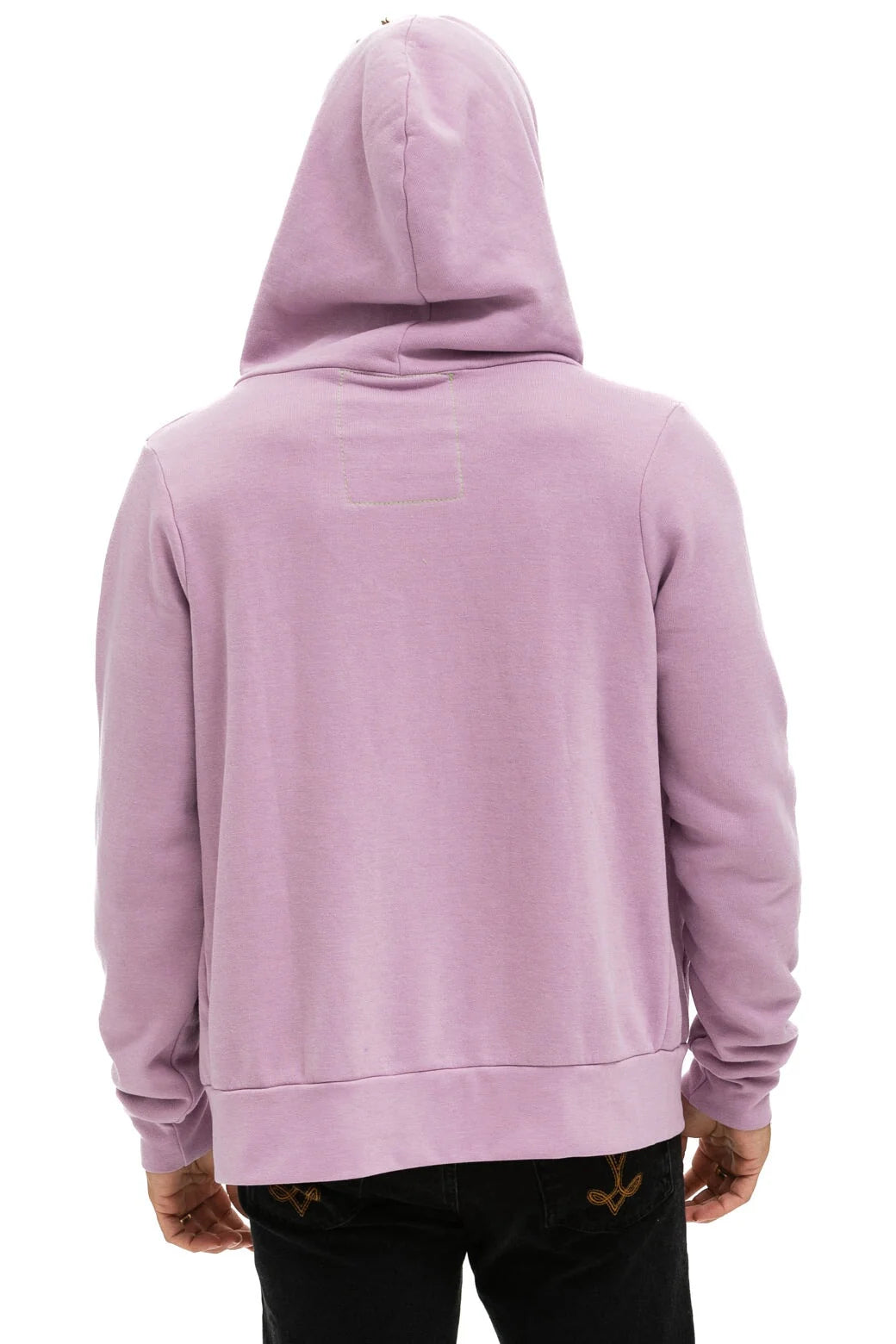 Aviator Nation - Adult Mauve / Pink / Green Stripes 5 Stripe Zip Hoodie