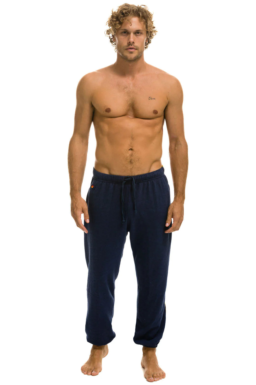 Aviator Nation -  Men's 5 Stripe  Sweatpants - Navy