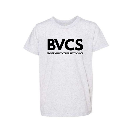 BVCS Logo Tee - White Fleck Triblend