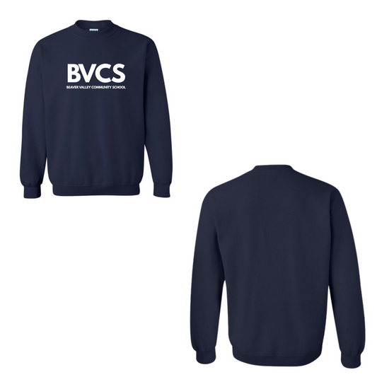 BVCS Crewneck Sweatshirt - Oversize Logo - Navy