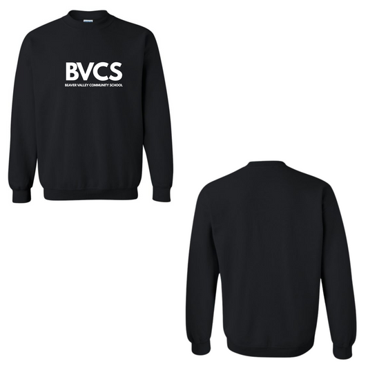 BVCS Crewneck Sweatshirt - Oversize Logo - Black