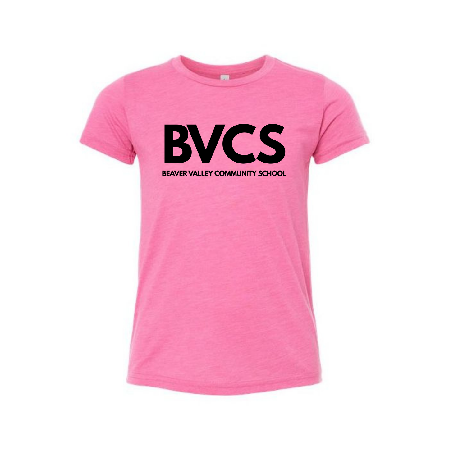 BVCS Logo Tee - Charity Pink Triblend
