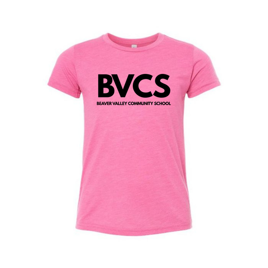 BVCS Logo Tee - Charity Pink Triblend