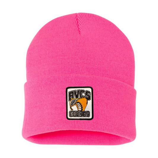 BVCS Patch Knit Toque - Hot Pink