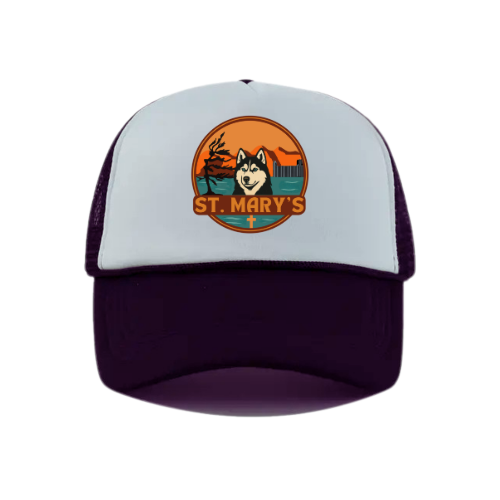 St. Mary's Logo Snapback Hat - Black / White