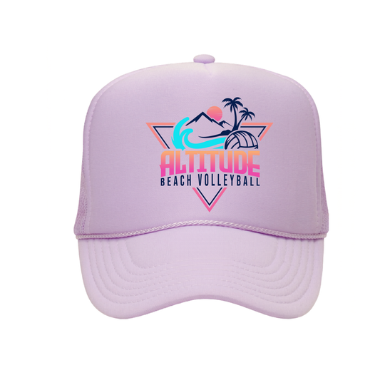 Altitude Beach Snapback Trucker Hat - Lilac / Lilac