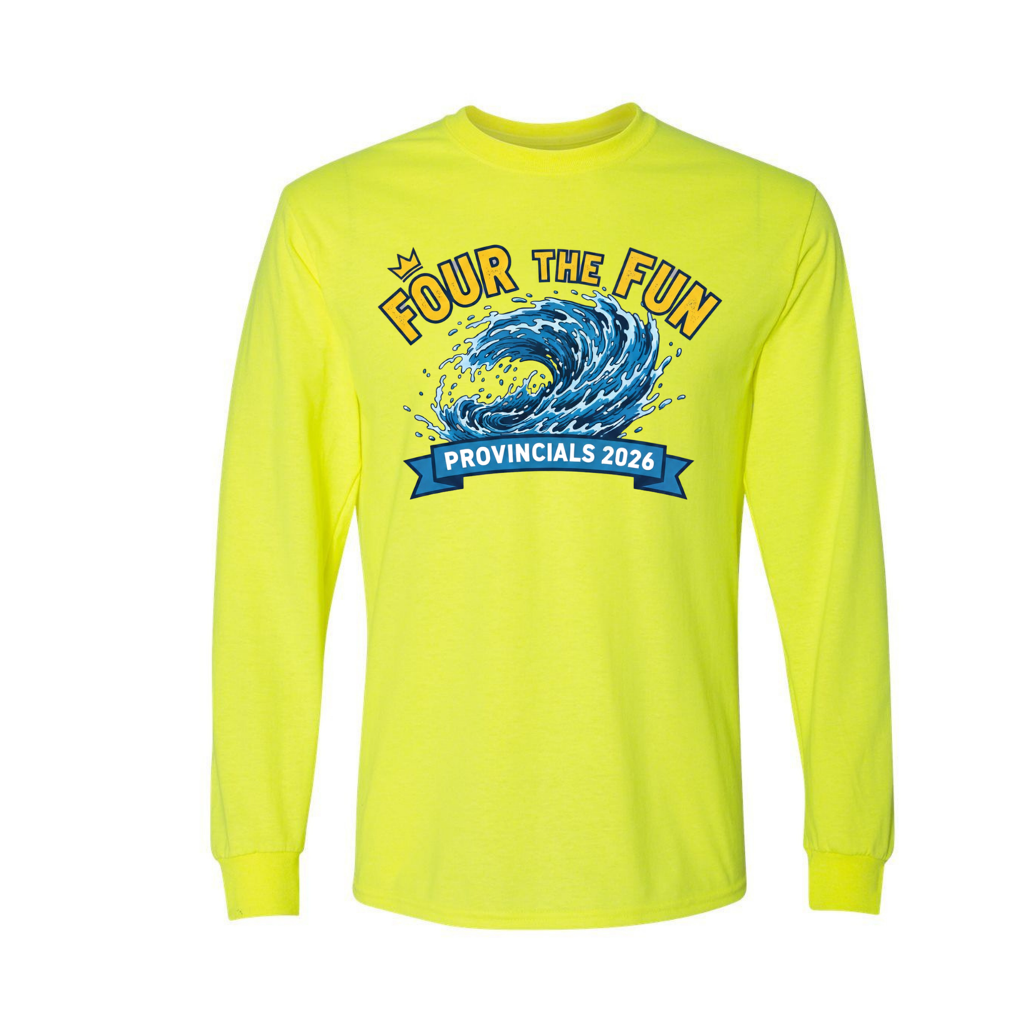 Georgian Bay Squall  - Four The Fun Long Sleeve Shirt - Safety Yellow