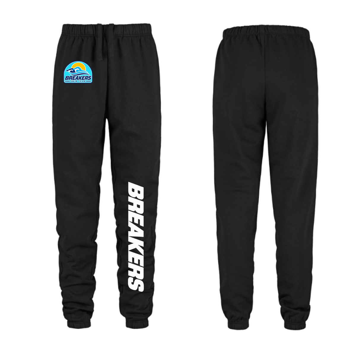 Breakers Swim Team Dual Logo Joggers - Black / Blue