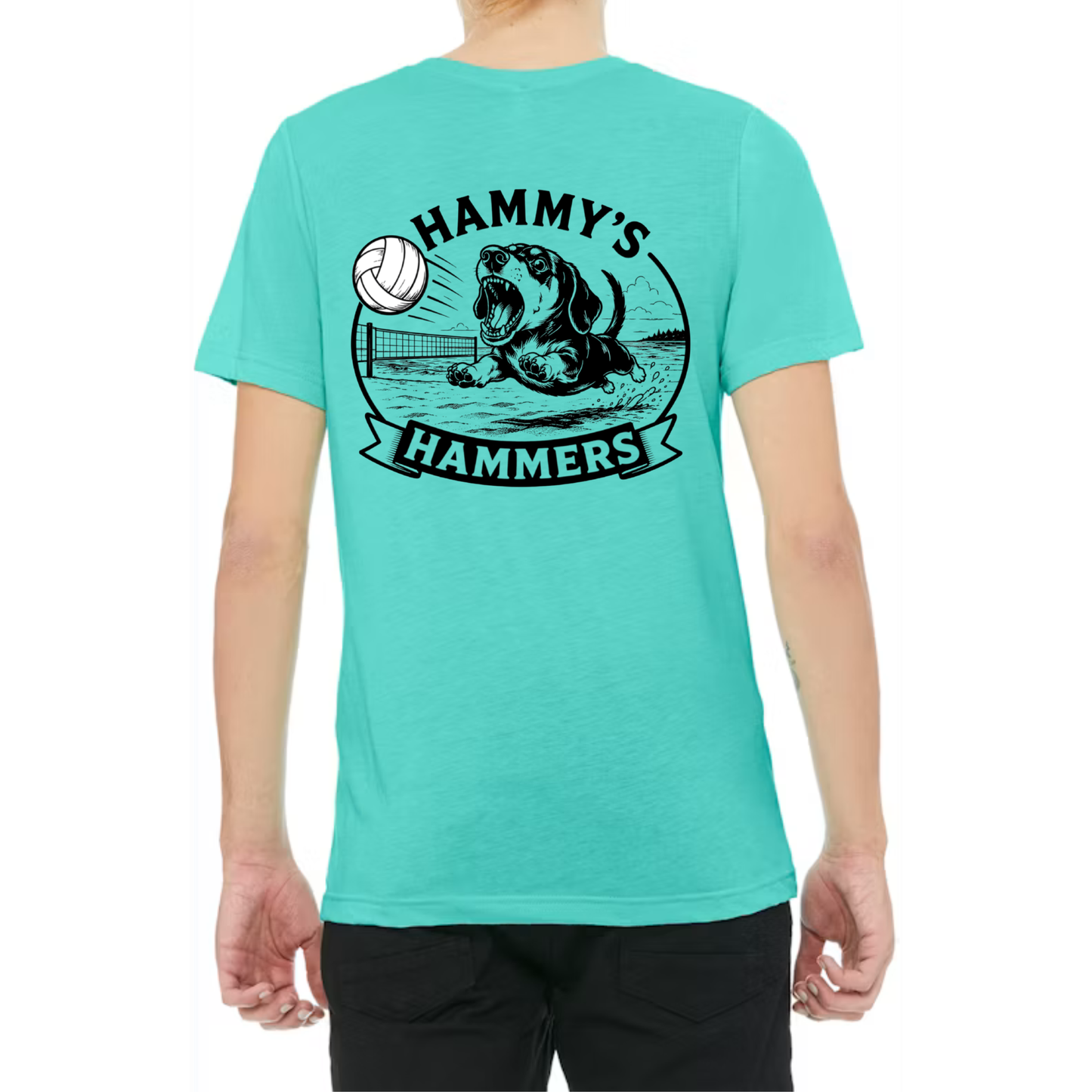 Hammy's Hammers Crewneck Tee - Teal
