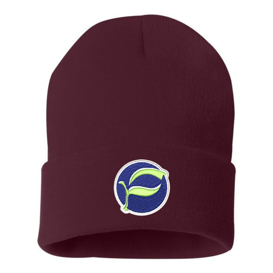 Pretty River Academy Patch Knit Toque - Maroon